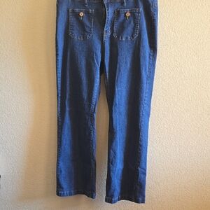 Unbranded Dungaree Style Ultra Wide Leg Stretch. Size 12/14 Price Is For 3 Pairs